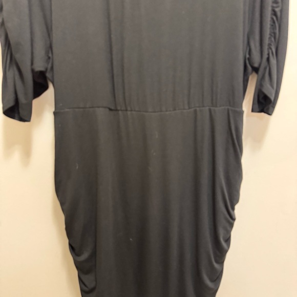 Torrid Mini Super Soft Elbow Sleeve Black Bodycon Dress Size 2x - Picture 7 of 14